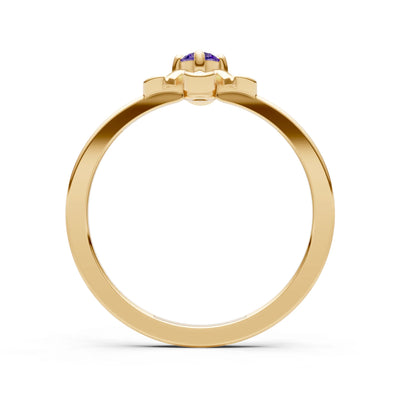 Floral Cluster Nova Bloom Ring - Round