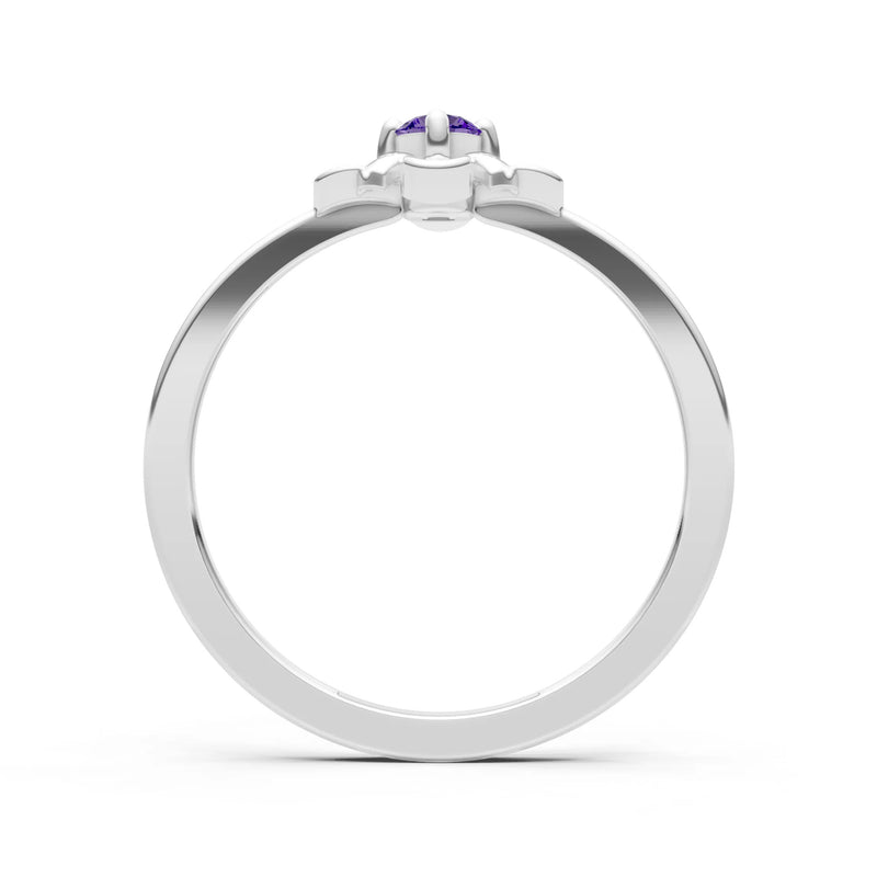 Floral Cluster Nova Bloom Ring - Round