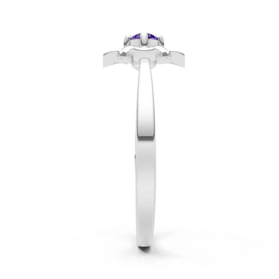 Floral Cluster Nova Bloom Ring - Round