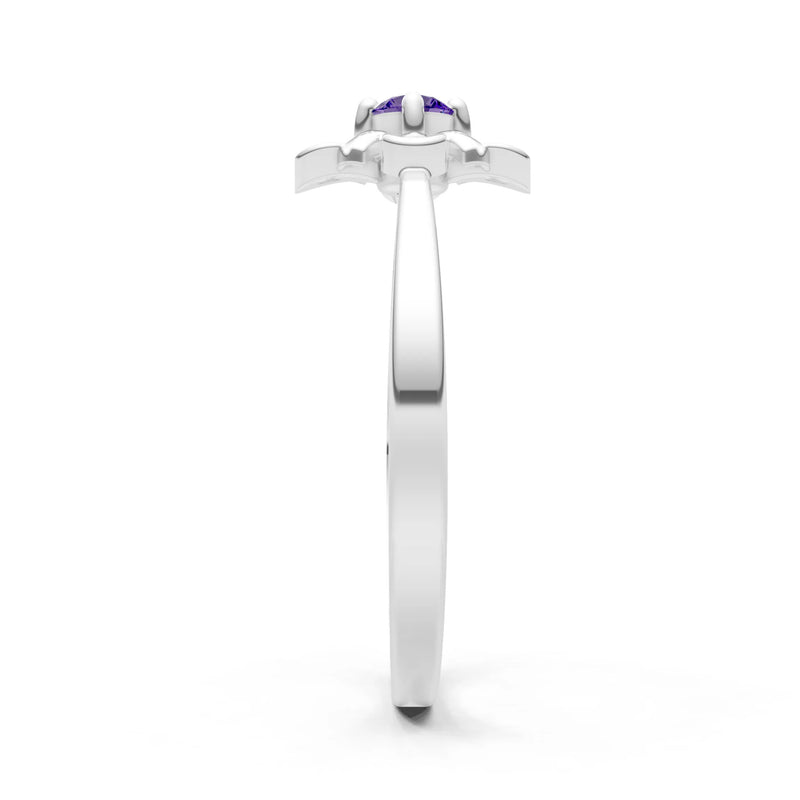 Floral Cluster Nova Bloom Ring - Round