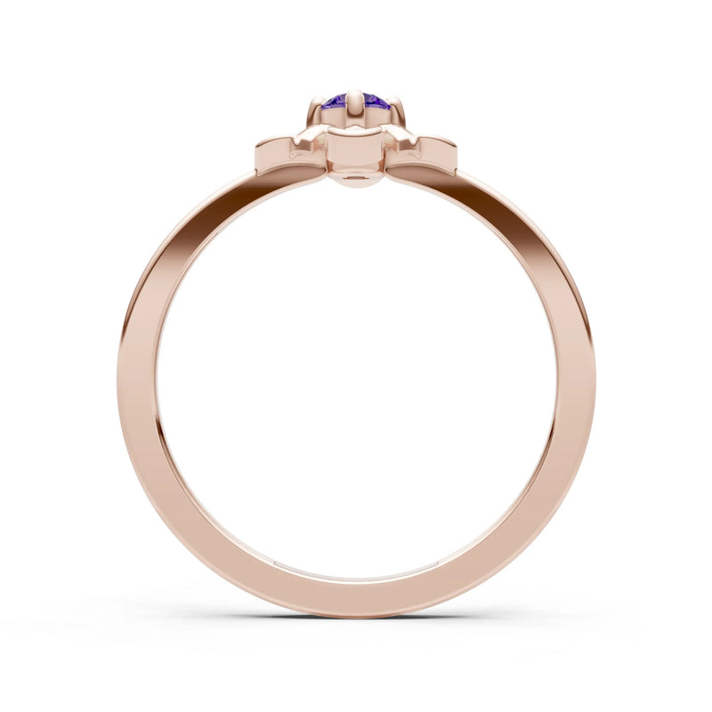 Floral Cluster Nova Bloom Ring - Round