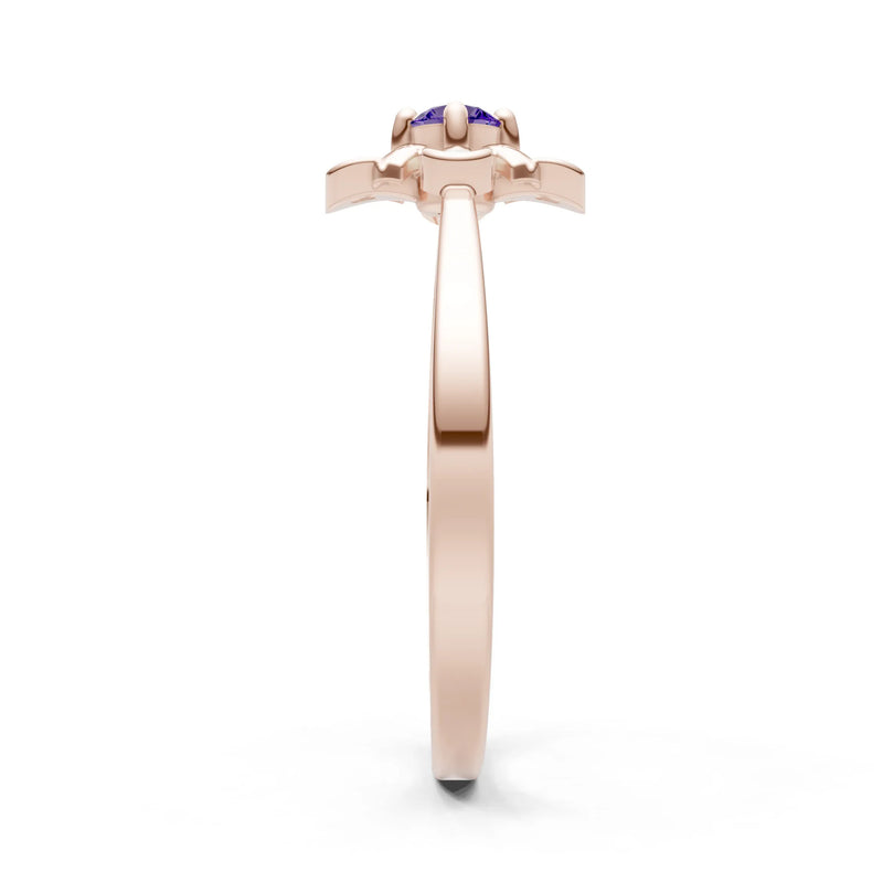 Floral Cluster Nova Bloom Ring - Round