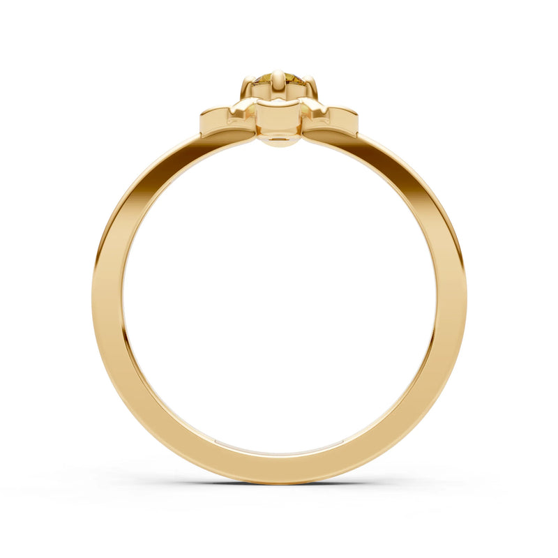 Floral Cluster Nova Bloom Ring - Round