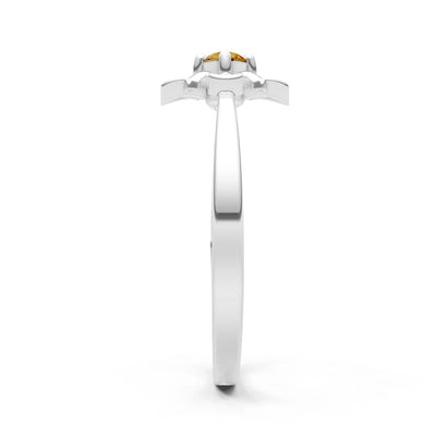 Floral Cluster Nova Bloom Ring - Round