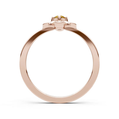 Floral Cluster Nova Bloom Ring - Round