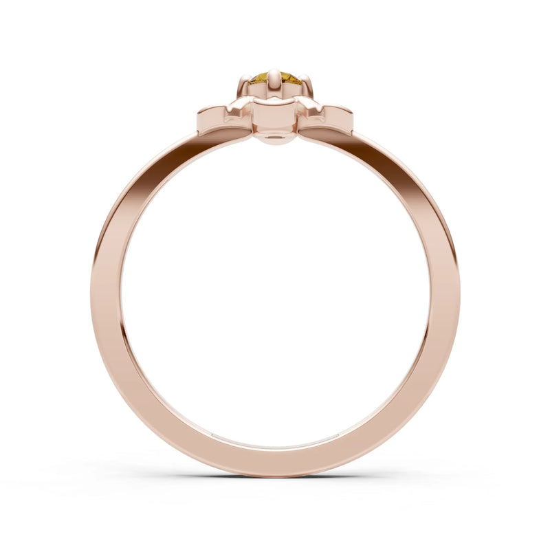 Floral Cluster Nova Bloom Ring - Round