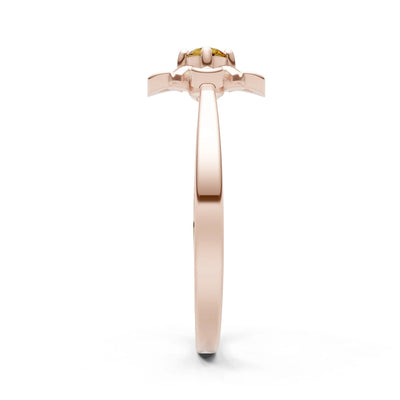 Floral Cluster Nova Bloom Ring - Round