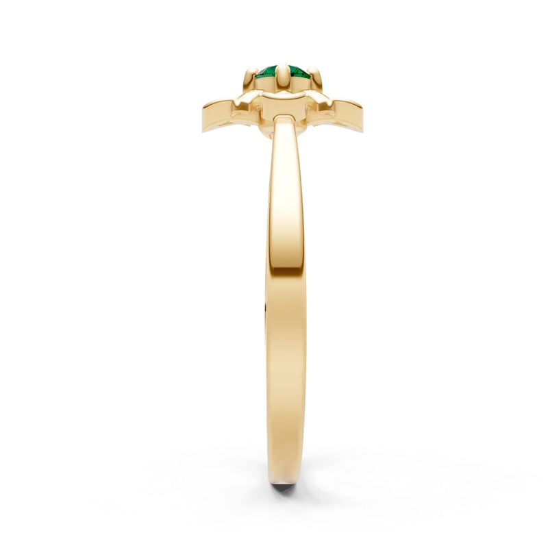 Floral Cluster Nova Bloom Ring - Round