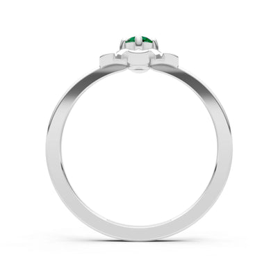Floral Cluster Nova Bloom Ring - Round