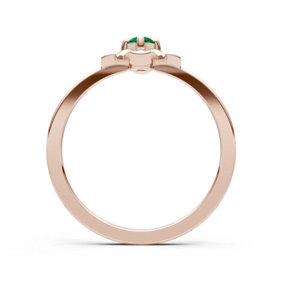 Floral Cluster Nova Bloom Ring - Round