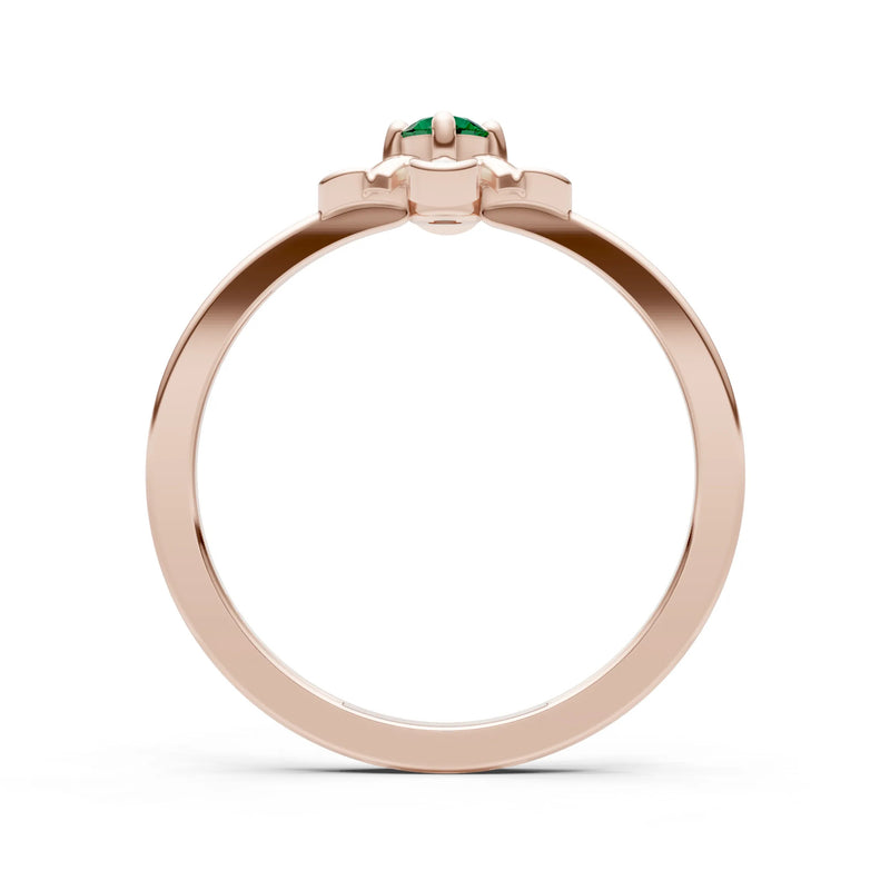 Floral Cluster Nova Bloom Ring - Round