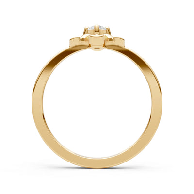 Floral Cluster Nova Bloom Ring - Round