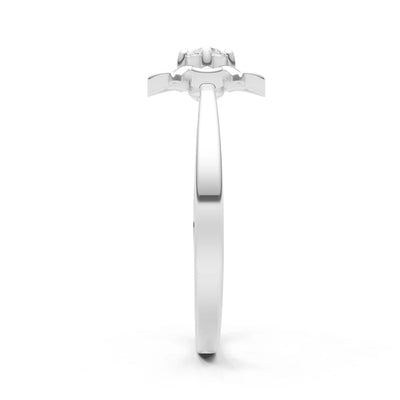 Floral Cluster Nova Bloom Ring - Round