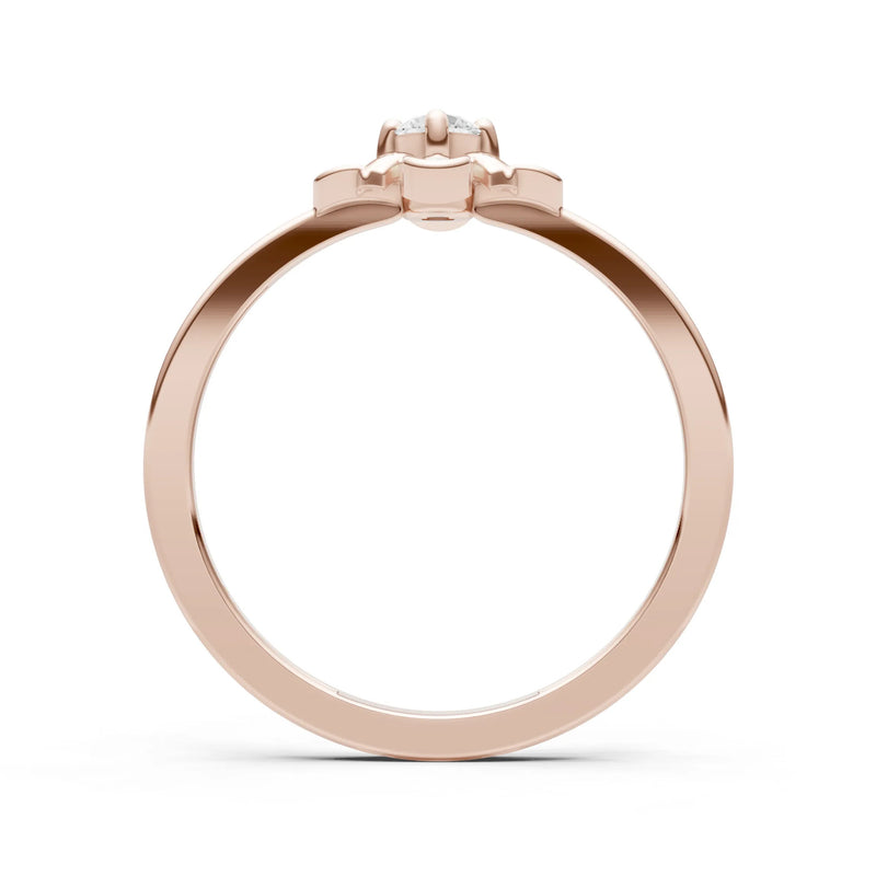 Floral Cluster Nova Bloom Ring - Round