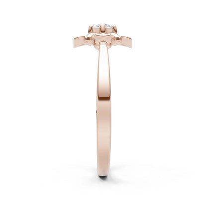 Floral Cluster Nova Bloom Ring - Round