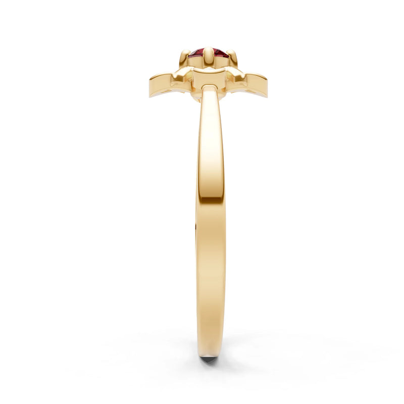 Floral Cluster Nova Bloom Ring - Round