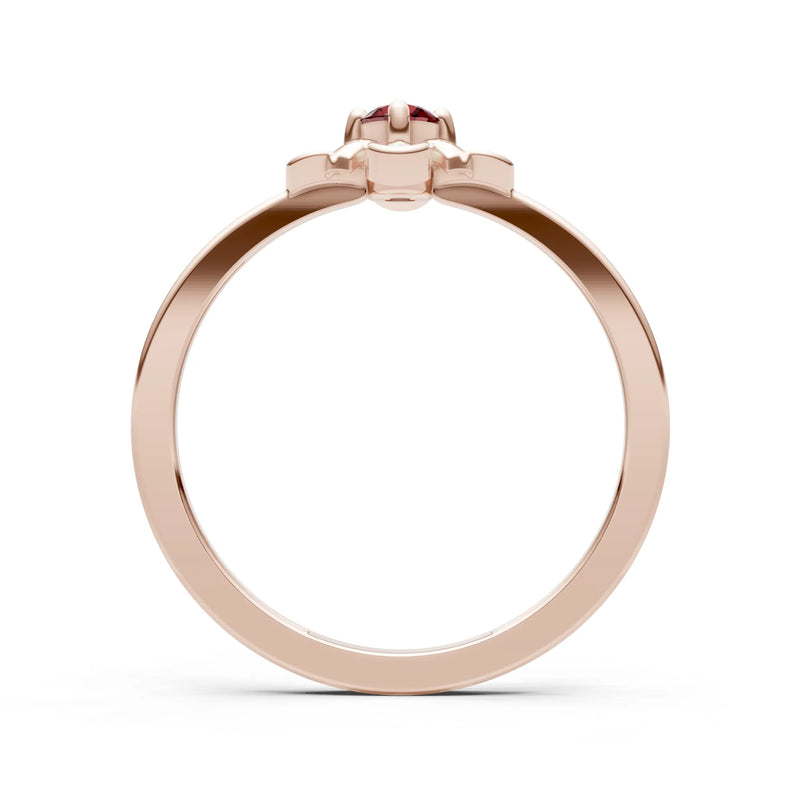 Floral Cluster Nova Bloom Ring - Round