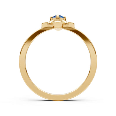 Floral Cluster Nova Bloom Ring - Round