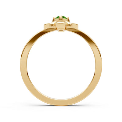 Floral Cluster Nova Bloom Ring - Round