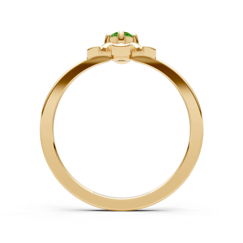 Floral Cluster Nova Bloom Ring - Round