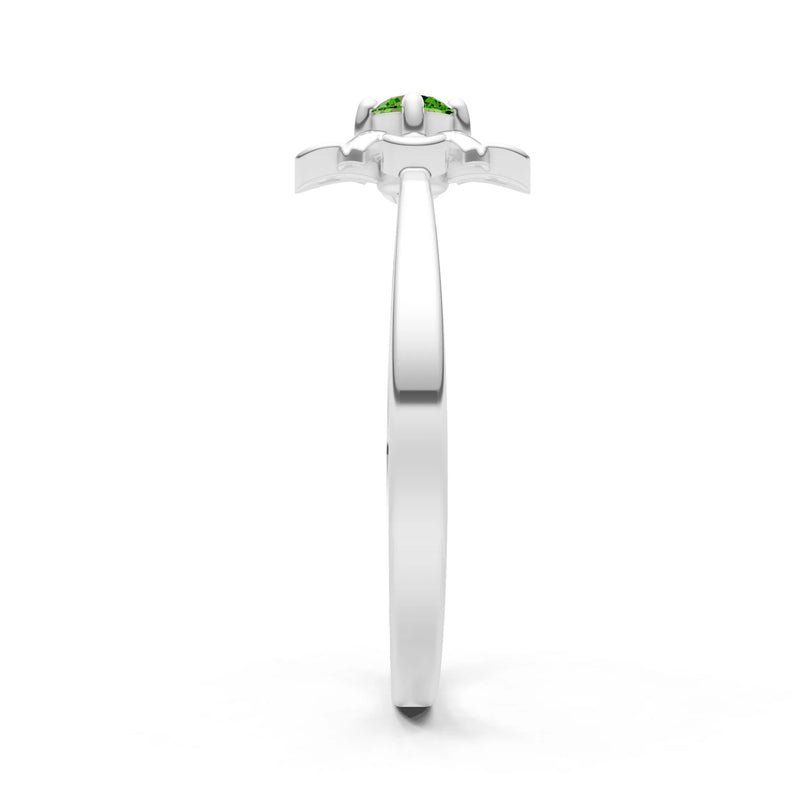 Floral Cluster Nova Bloom Ring - Round