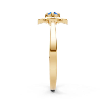 Floral Cluster Nova Bloom Ring - Round