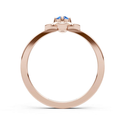 Floral Cluster Nova Bloom Ring - Round