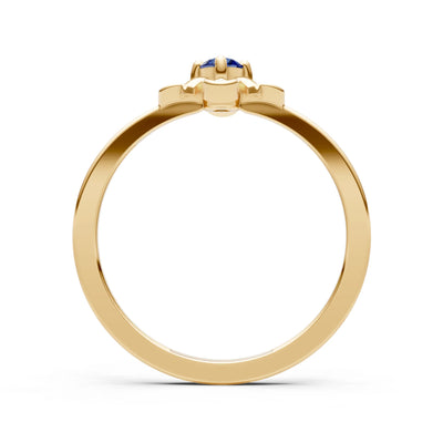 Floral Cluster Nova Bloom Ring - Round
