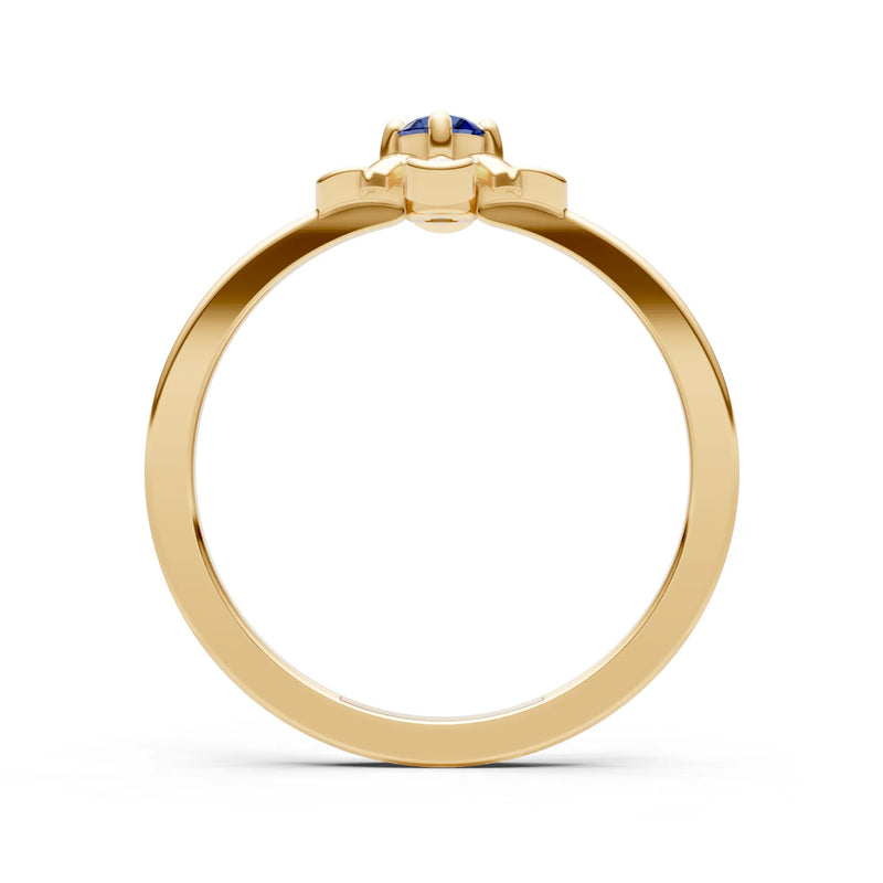 Floral Cluster Nova Bloom Ring - Round