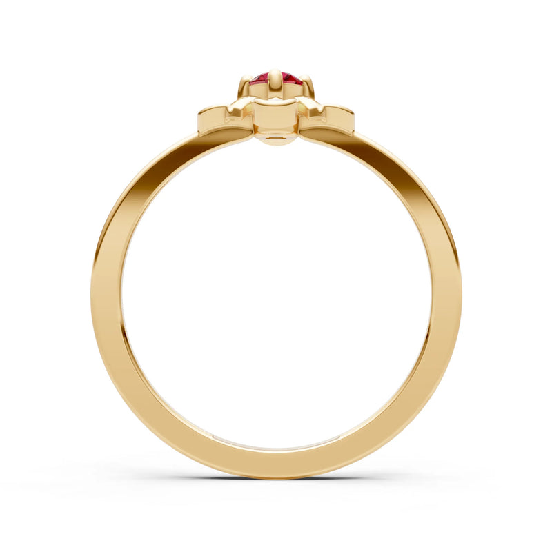 Floral Cluster Nova Bloom Ring - Round