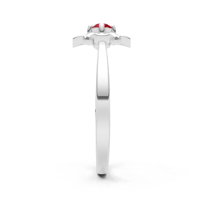 Floral Cluster Nova Bloom Ring - Round