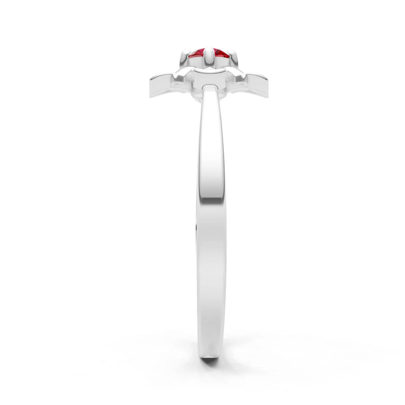 Floral Cluster Nova Bloom Ring - Round