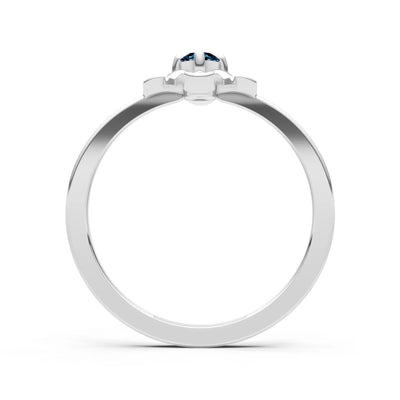 Floral Cluster Nova Bloom Ring - Round