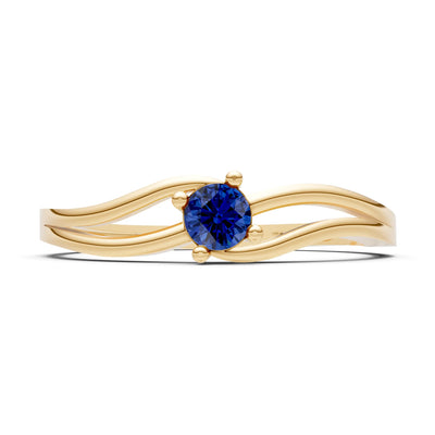 Split Shank Tiny Solitaire Ring