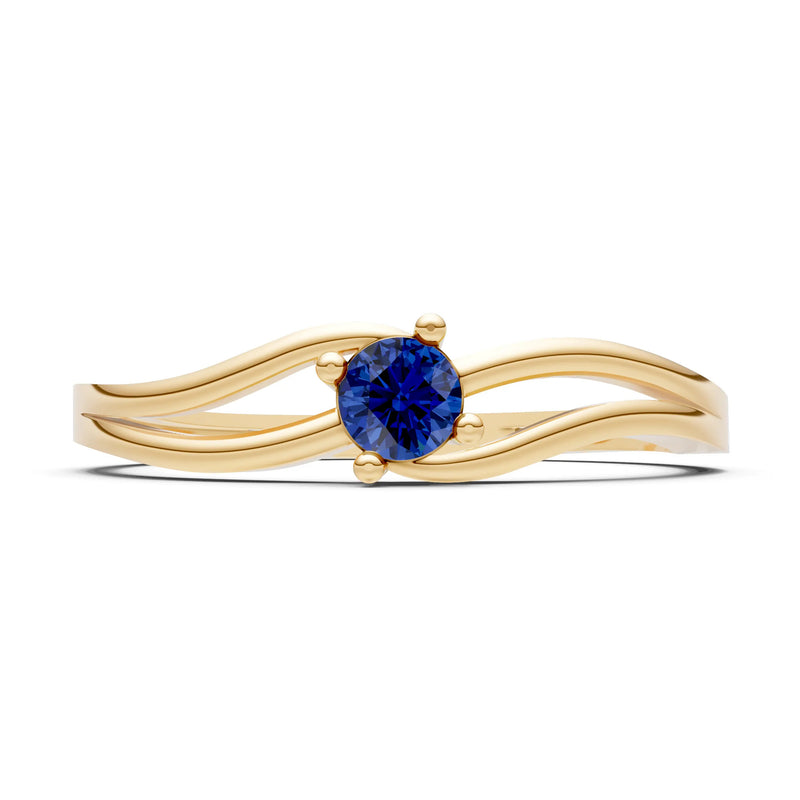 Split Shank Tiny Solitaire Ring