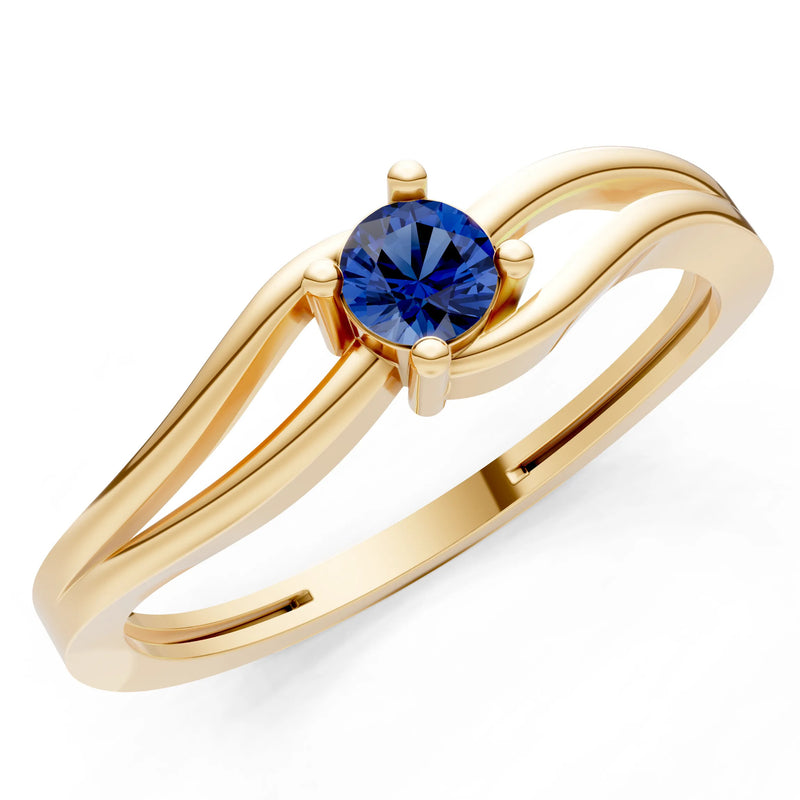 Split Shank Tiny Solitaire Ring