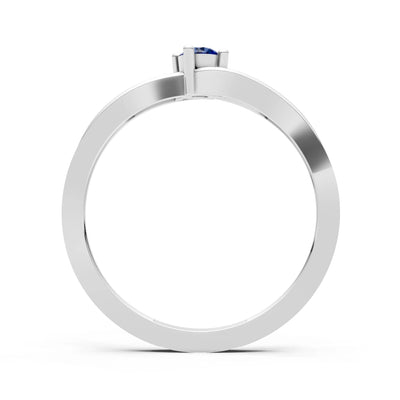 Split Shank Tiny Solitaire Ring
