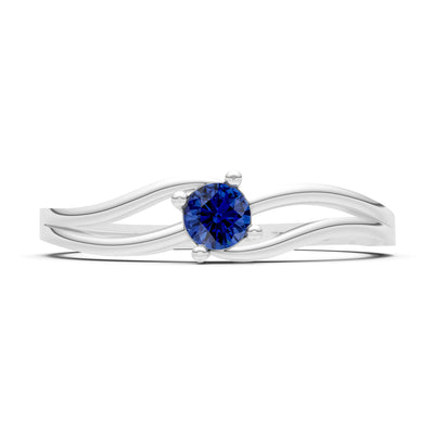 Split Shank Tiny Solitaire Ring