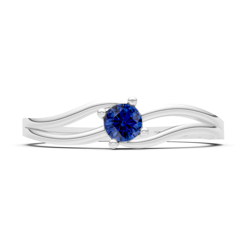 Split Shank Tiny Solitaire Ring