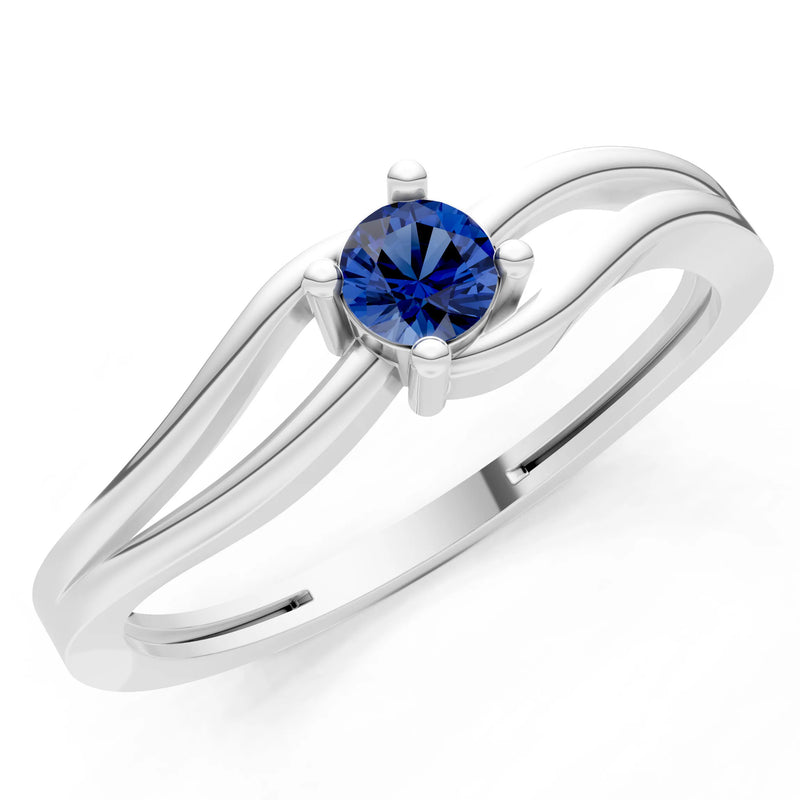 Split Shank Tiny Solitaire Ring
