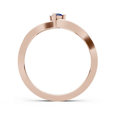 Split Shank Tiny Solitaire Ring