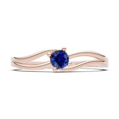 Split Shank Tiny Solitaire Ring