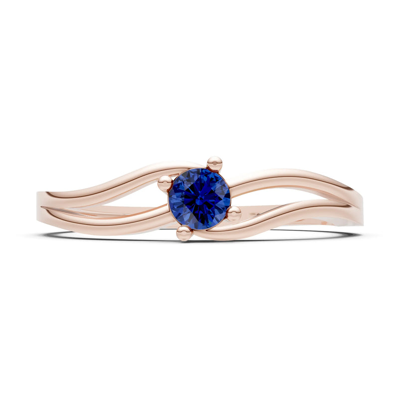 Split Shank Tiny Solitaire Ring