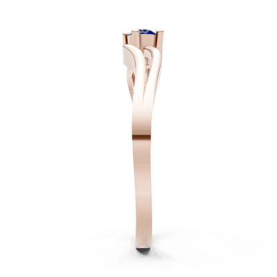 Split Shank Tiny Solitaire Ring
