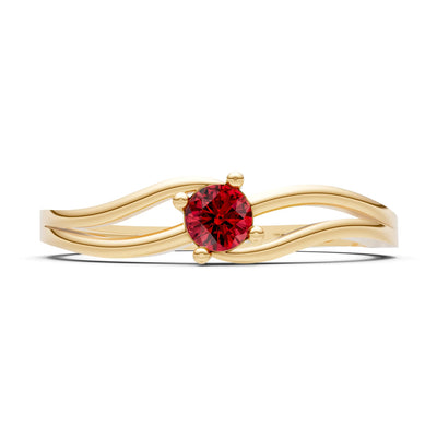 Split Shank Tiny Solitaire Ring