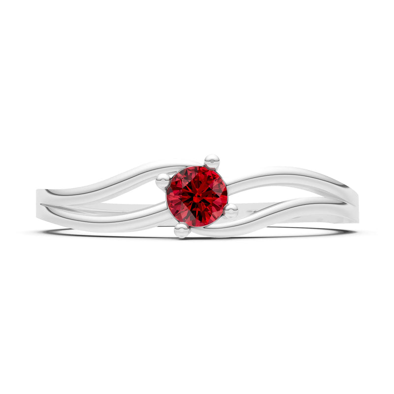 Split Shank Tiny Solitaire Ring