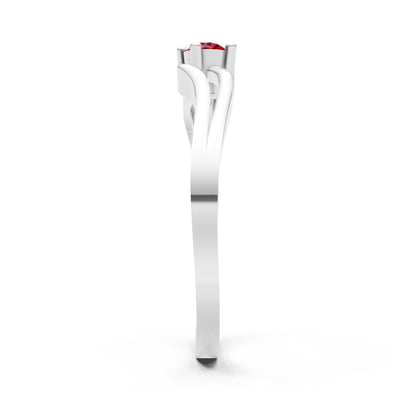 Split Shank Tiny Solitaire Ring
