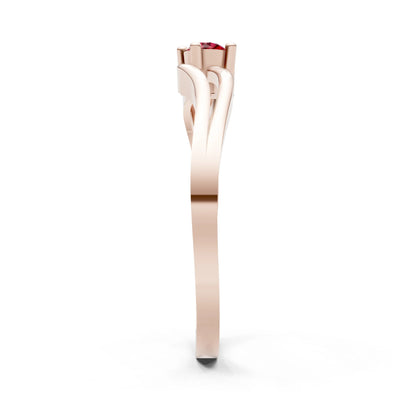 Split Shank Tiny Solitaire Ring