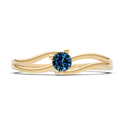 Split Shank Tiny Solitaire Ring