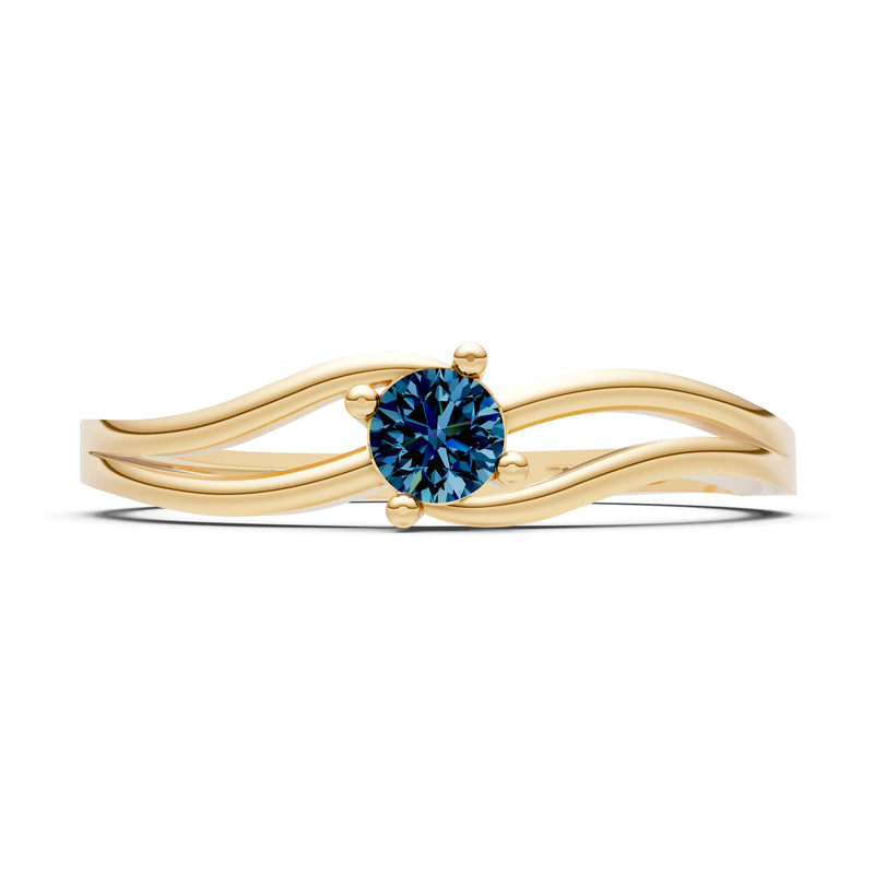 Split Shank Tiny Solitaire Ring